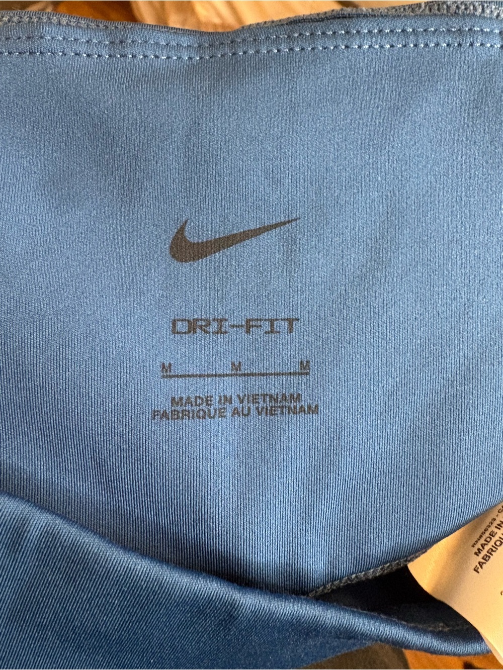 Nike Dri-FIT Blue High Rise Leggings Medium Athletic Workout Pants gym running - Picture 3 of 4